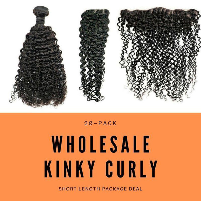 Brazilian Kinky Curly Short Length Package Deal - Stylez By Tre